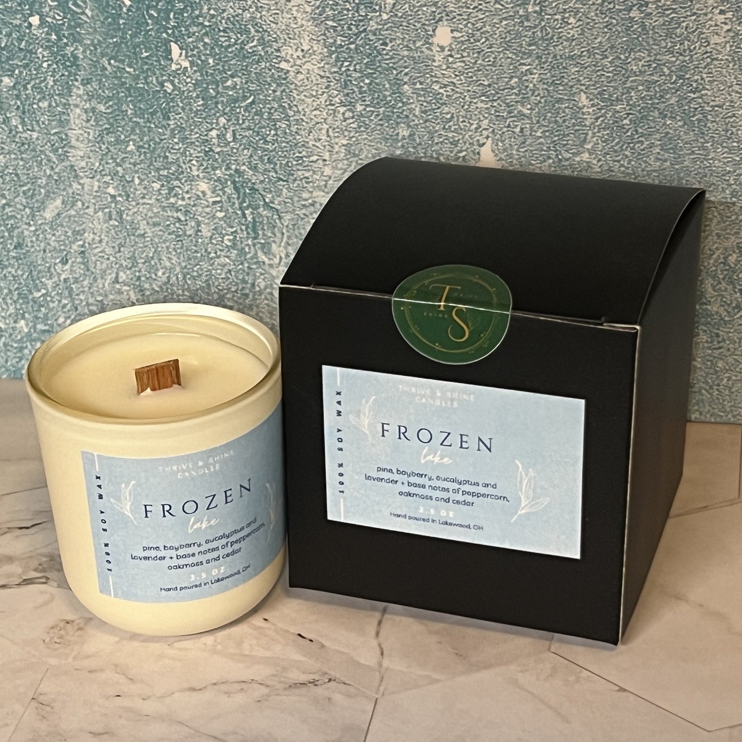 Frozen Lake Candle