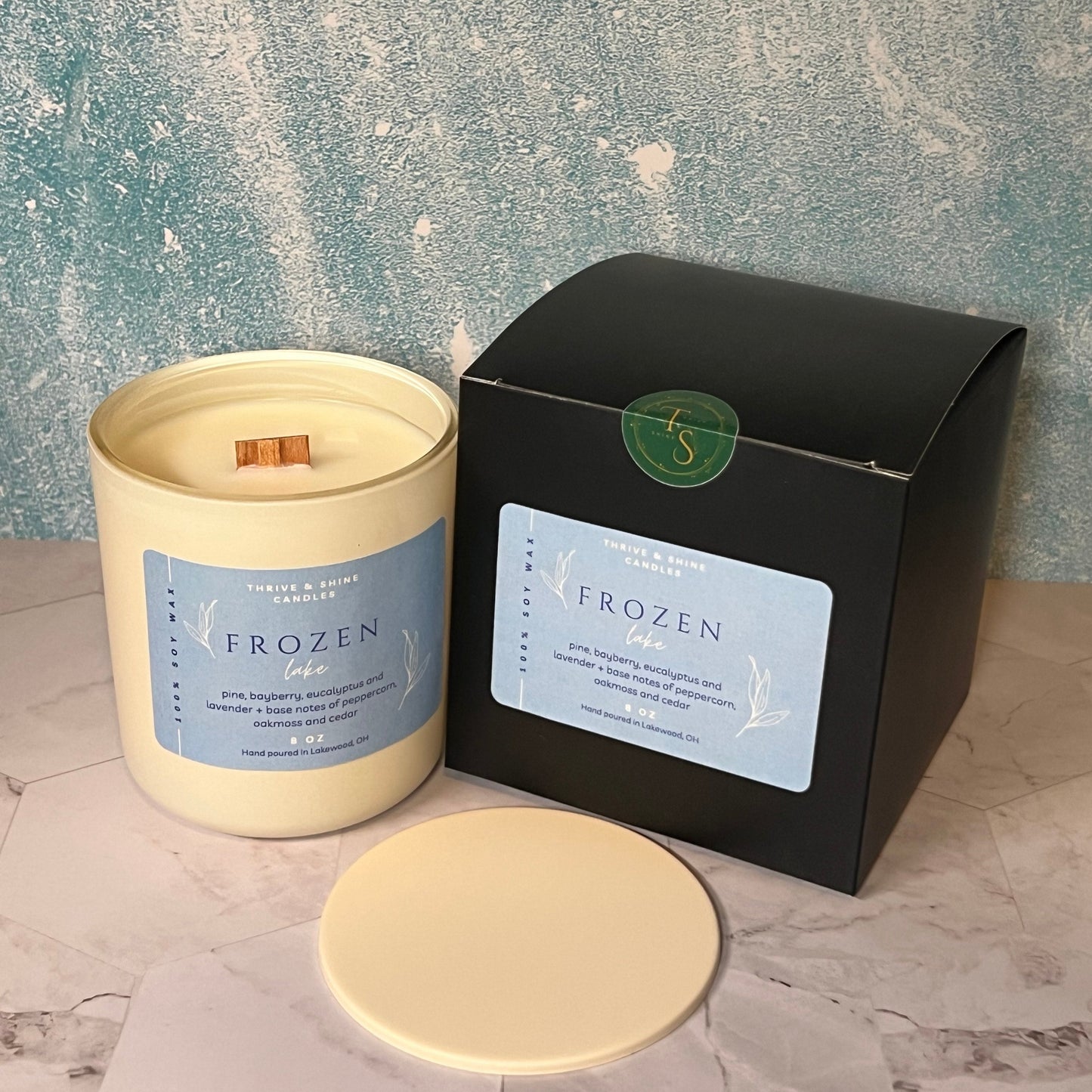 Frozen Lake Candle