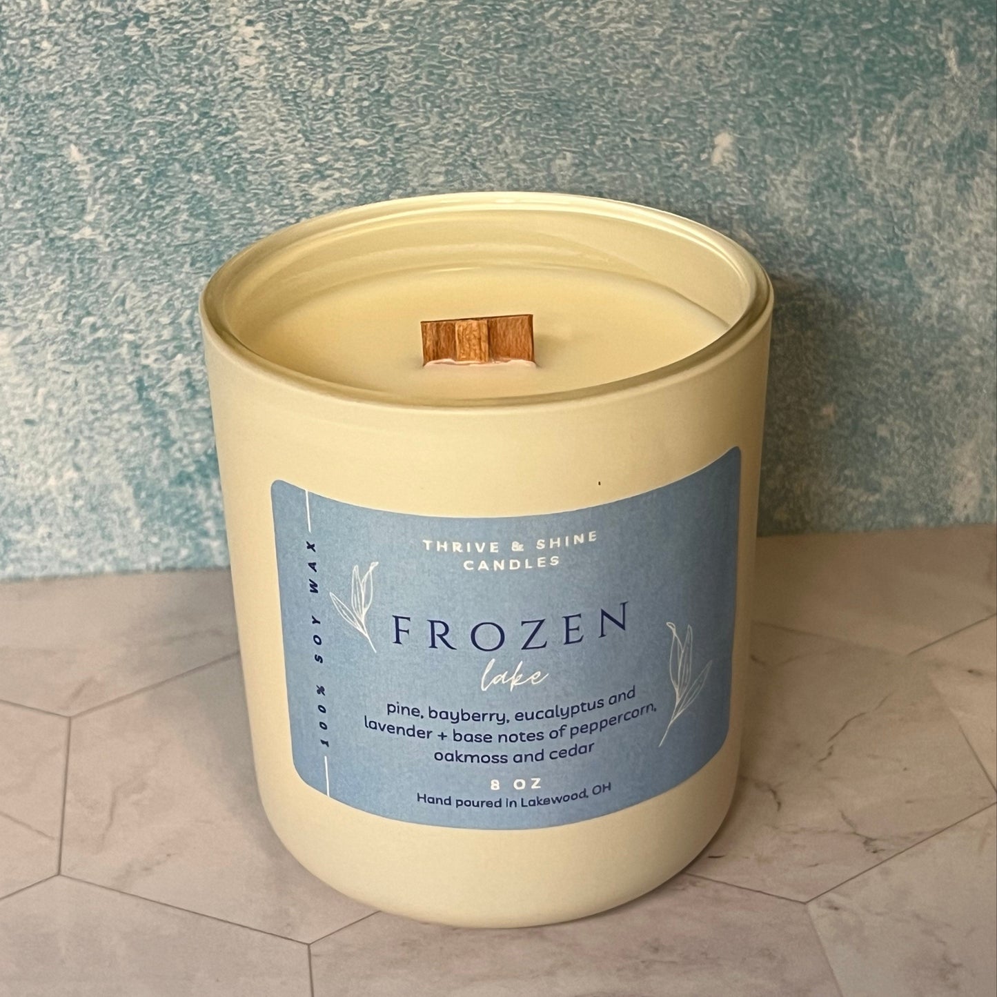 Frozen Lake Candle
